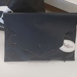 Baldinini Black Leather Clutch